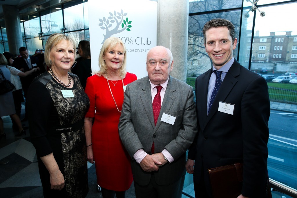 Brid Horan with Siobhán McAleer from the IMI, Richard Bruton, Minister for Jobs, Enterprise and Innovation