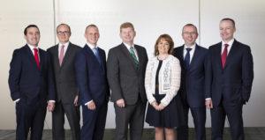REPRO FREE 6/7/2016 EMBARGOED UNTIL 01.00 on 7/7/2016 EY Ireland has today announced the appointment of six Partners, bringing the total number of Partners within the Irish business to 61.  Reflecting the strong client demand for its advisory services, EY has promoted two new Partners within its Performance Improvement business - Marcus Gageby and Barry McCarthy - while Niamh O'Beirne has been promoted to Partner within People Advisory Services. Within its tax division, EY has promoted Cork-based Seamus Downey, underlining the Firm's continued investment in the Munster region, as well as Ian Collins who heads up EY's Research & Development team. High growth sectors which are core to Ireland's sustained economic prosperity such as life sciences, are also key areas of investment for EY, reflected by the Firm's appointment of Feargal De Freine as Assurance (audit) Partner from Baxter Healthcare. Pictured (l-r) at the announement are Seamus Downey, Marcus Gageby, Ian Collins, Mike McKerr (Managing Partner), Niamh O’Beirne, Fergal De Freine and Barry McCarthy. © Patrick Bolger Photography